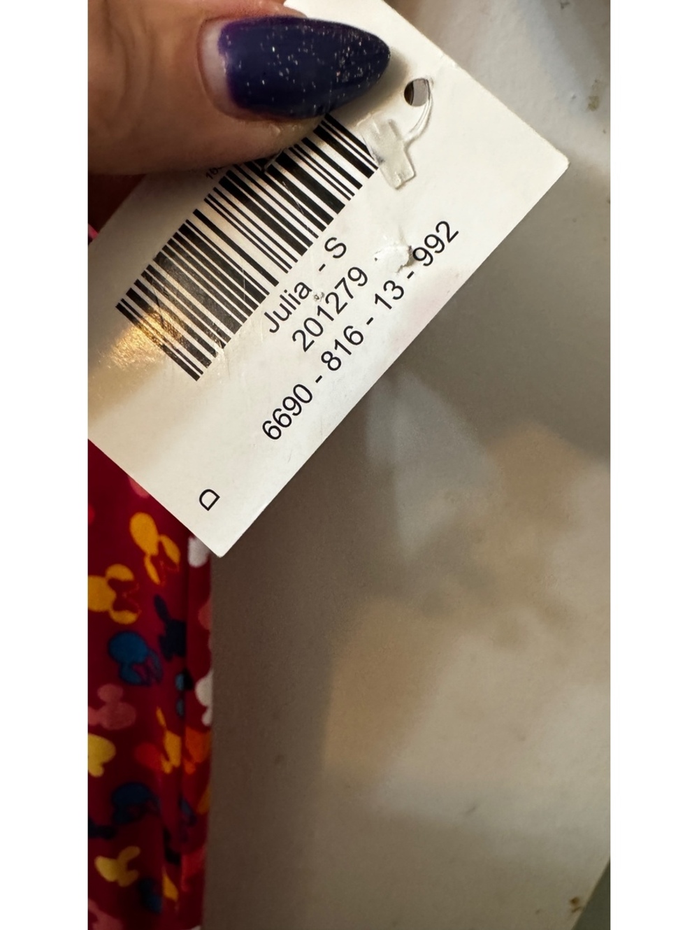 LuLaRoe Mickey Mouse Julia Dress - Picture 4 of 4